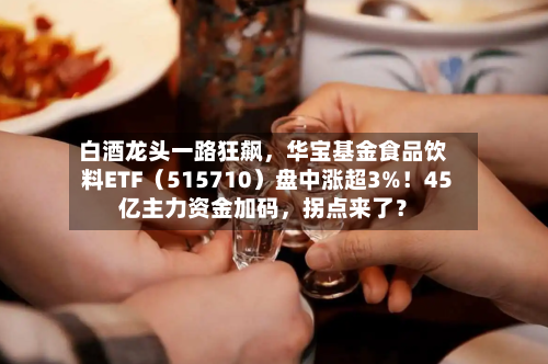 白酒龙头一路狂飙，华宝基金食品饮料ETF（515710）盘中涨超3%！45亿主力资金加码	，拐点来了？-第3张图片