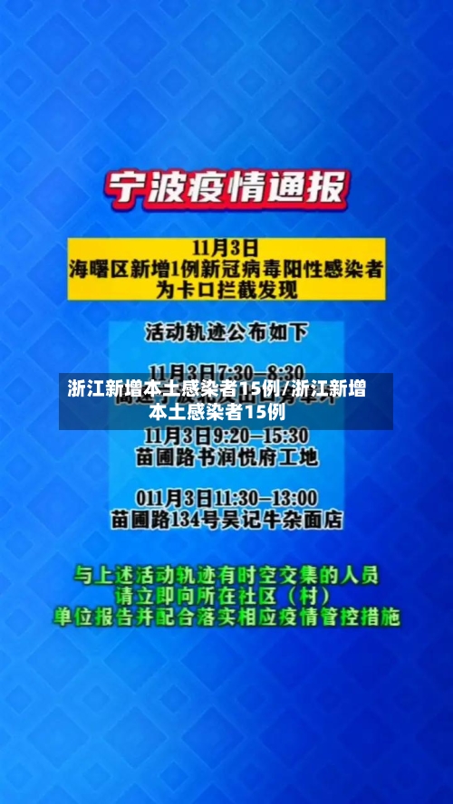 浙江新增本土感染者15例/浙江新增本土感染者15例-第2张图片