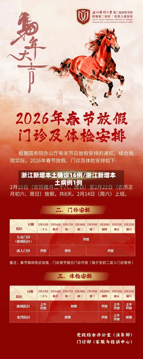 浙江新增本土确诊16例/浙江新增本土病例1例