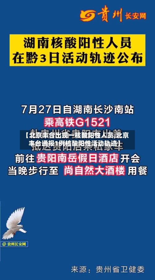 【北京丰台出现一核酸阳性人员,北京丰台通报1例核酸阳性活动轨迹】
