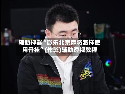 辅助神器“微乐北京麻将怎样使用开挂	”(作弊)辅助透视教程-第2张图片