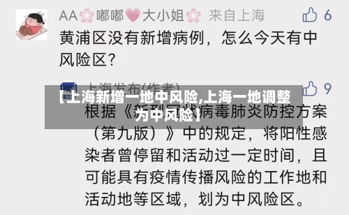 【上海新增一地中风险,上海一地调整为中风险】-第2张图片