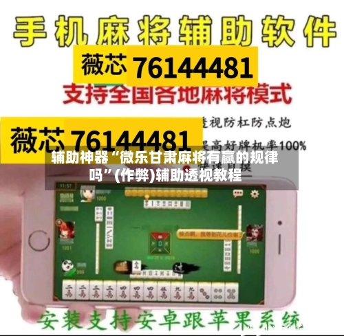 辅助神器“微乐甘肃麻将有赢的规律吗	”(作弊)辅助透视教程-第3张图片