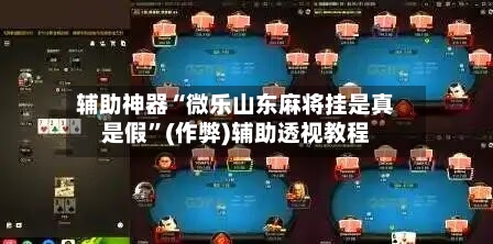 辅助神器“微乐山东麻将挂是真是假”(作弊)辅助透视教程