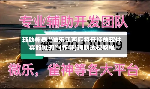 辅助神器“微乐江西麻将开挂的软件真的假的”(作弊)辅助透视教程-第2张图片