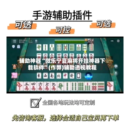 辅助神器“微乐宁夏麻将开挂神器下载软件”(作弊)辅助透视教程-第2张图片