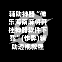 辅助神器“微乐海南麻将开挂神器软件下载”(作弊)辅助透视教程-第2张图片