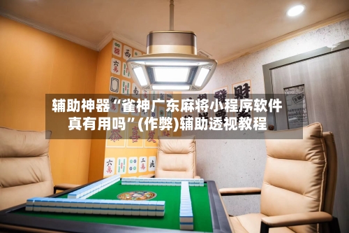 辅助神器“雀神广东麻将小程序软件真有用吗”(作弊)辅助透视教程-第2张图片