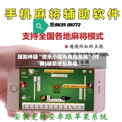 辅助神器“微乐小程序有挂视频”(作弊)辅助透视教程