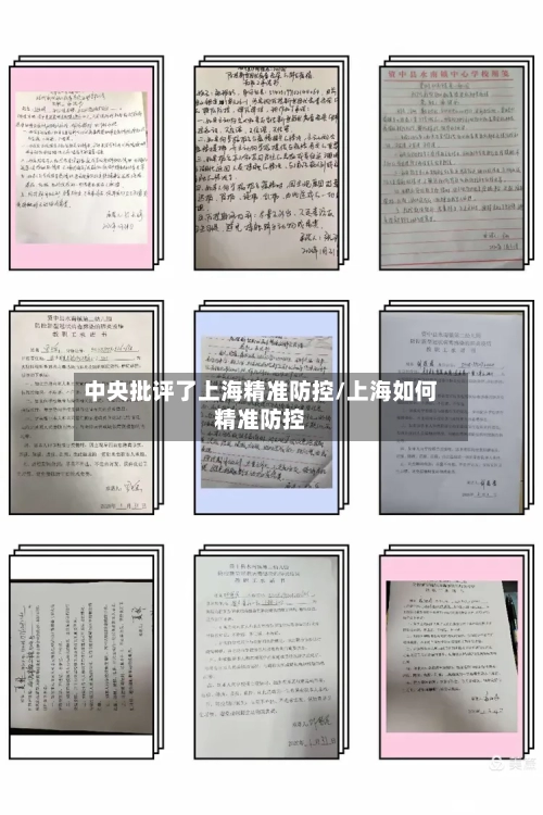 中央批评了上海精准防控/上海如何精准防控-第3张图片