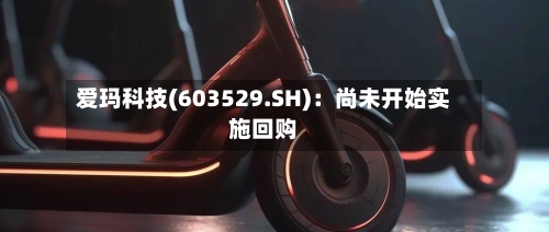 爱玛科技(603529.SH)：尚未开始实施回购
