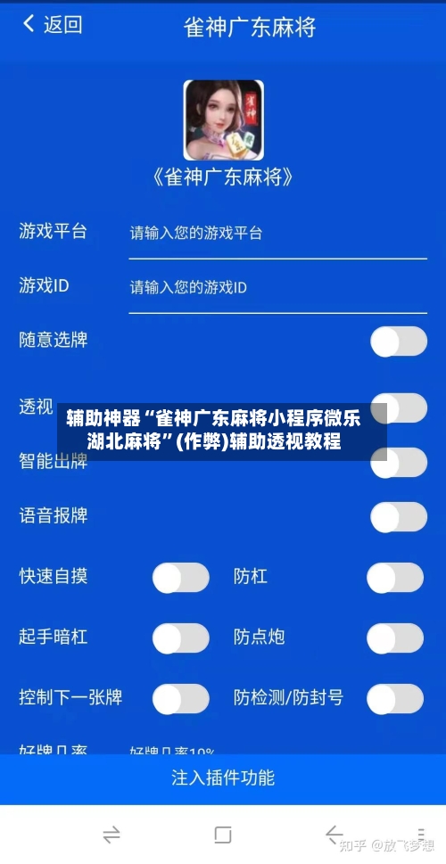 辅助神器“雀神广东麻将小程序微乐湖北麻将”(作弊)辅助透视教程-第3张图片