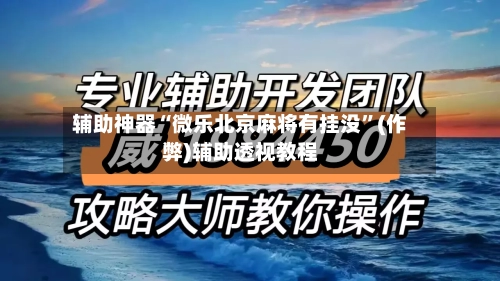 辅助神器“微乐北京麻将有挂没	”(作弊)辅助透视教程-第3张图片