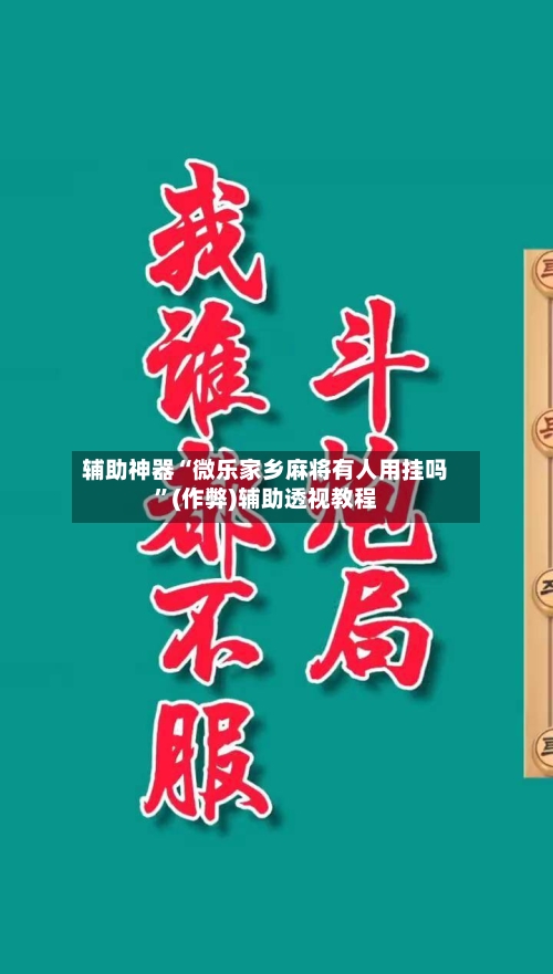 辅助神器“微乐家乡麻将有人用挂吗”(作弊)辅助透视教程
