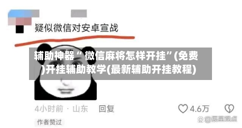 辅助神器“ 微信麻将怎样开挂”(免费)开挂辅助教学(最新辅助开挂教程)