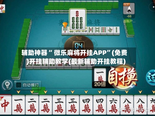 辅助神器“ 微乐麻将开挂APP”(免费)开挂辅助教学(最新辅助开挂教程)