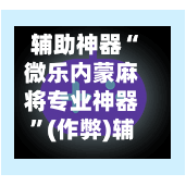 辅助神器“微乐内蒙麻将专业神器	”(作弊)辅助透视教程-第3张图片