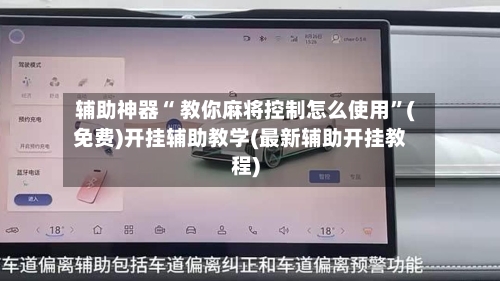 辅助神器“ 教你麻将控制怎么使用”(免费)开挂辅助教学(最新辅助开挂教程)-第3张图片