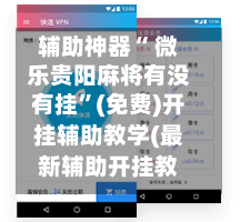 辅助神器“ 微乐贵阳麻将有没有挂	”(免费)开挂辅助教学(最新辅助开挂教程)-第3张图片