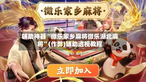 辅助神器“微乐家乡麻将微乐湖北麻将”(作弊)辅助透视教程-第3张图片