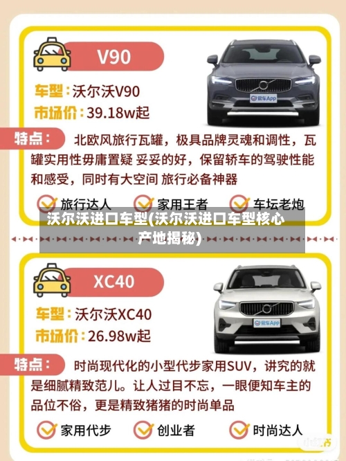 沃尔沃进口车型(沃尔沃进口车型核心产地揭秘)