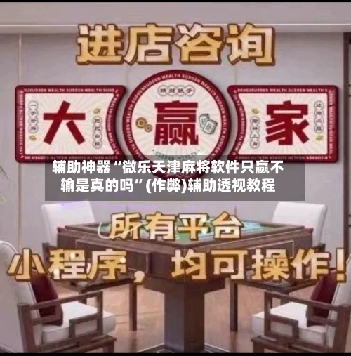 辅助神器“微乐天津麻将软件只赢不输是真的吗”(作弊)辅助透视教程-第3张图片