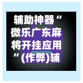 辅助神器“微乐广东麻将开挂应用	”(作弊)辅助透视教程-第2张图片