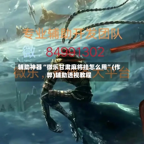 辅助神器“微乐甘肃麻将挂怎么用”(作弊)辅助透视教程-第2张图片