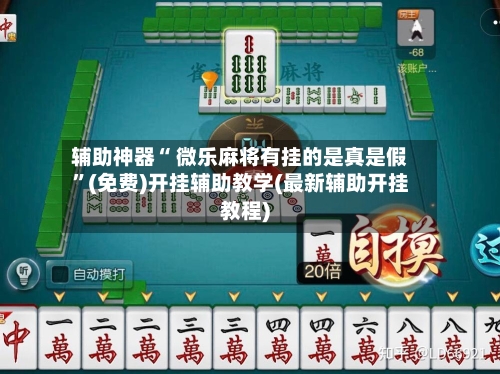 辅助神器“ 微乐麻将有挂的是真是假”(免费)开挂辅助教学(最新辅助开挂教程)-第2张图片