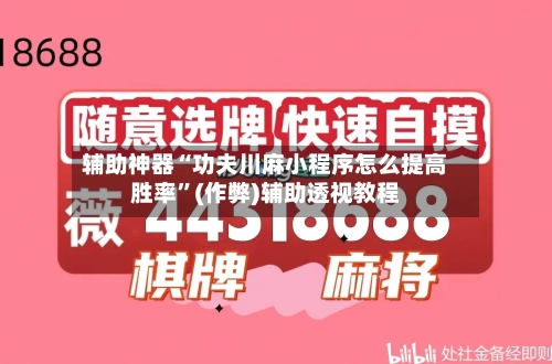 辅助神器“功夫川麻小程序怎么提高胜率”(作弊)辅助透视教程-第2张图片