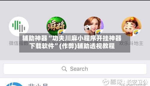 辅助神器“功夫川麻小程序开挂神器下载软件	”(作弊)辅助透视教程-第3张图片