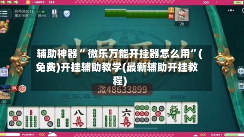 辅助神器“ 微乐万能开挂器怎么用”(免费)开挂辅助教学(最新辅助开挂教程)-第2张图片