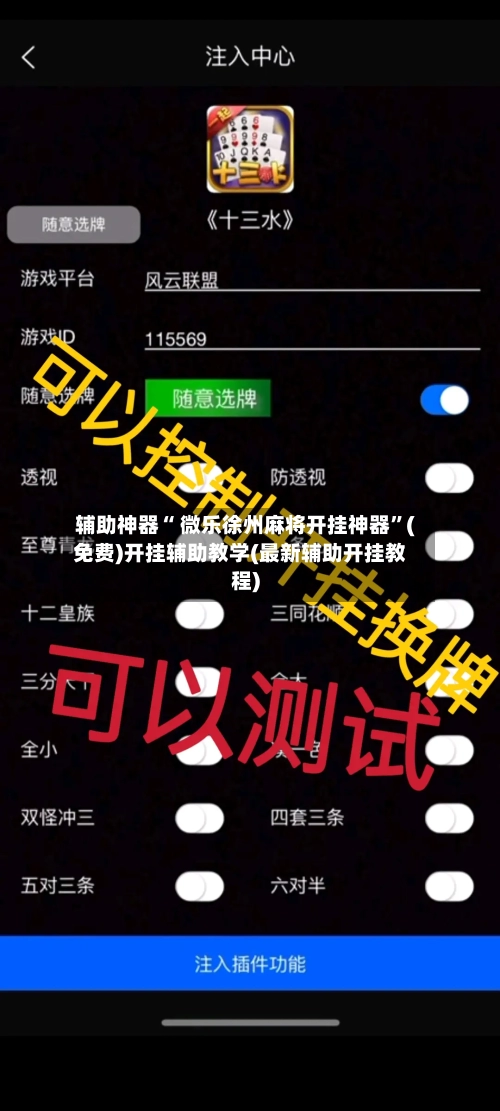 辅助神器“ 微乐徐州麻将开挂神器”(免费)开挂辅助教学(最新辅助开挂教程)