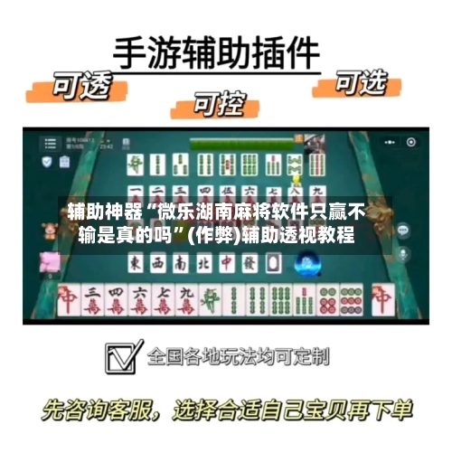 辅助神器“微乐湖南麻将软件只赢不输是真的吗”(作弊)辅助透视教程-第2张图片
