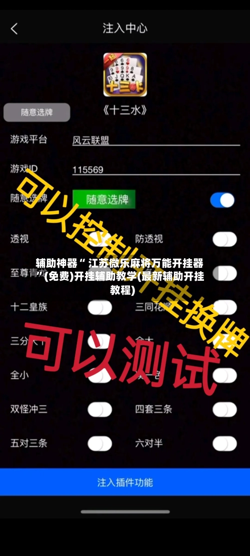 辅助神器“ 江苏微乐麻将万能开挂器	”(免费)开挂辅助教学(最新辅助开挂教程)-第3张图片