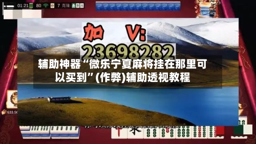 辅助神器“微乐宁夏麻将挂在那里可以买到	”(作弊)辅助透视教程-第2张图片