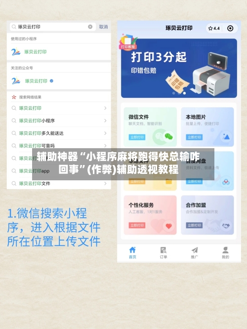 辅助神器“小程序麻将跑得快总输咋回事”(作弊)辅助透视教程-第2张图片