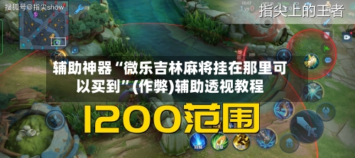 辅助神器“微乐吉林麻将挂在那里可以买到”(作弊)辅助透视教程