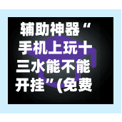 辅助神器“ 手机上玩十三水能不能开挂”(免费)开挂辅助教学(最新辅助开挂教程)-第2张图片