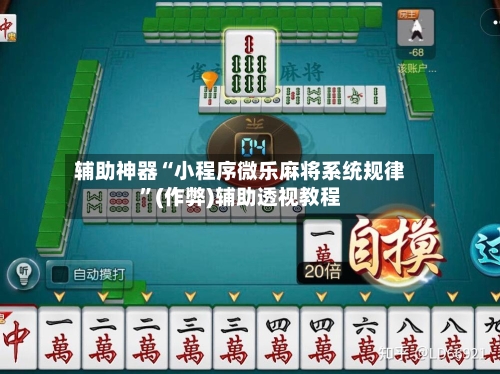 辅助神器“小程序微乐麻将系统规律”(作弊)辅助透视教程-第3张图片