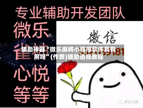 辅助神器“微乐麻将小程序软件真有用吗”(作弊)辅助透视教程