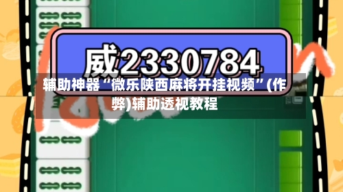 辅助神器“微乐陕西麻将开挂视频”(作弊)辅助透视教程-第2张图片
