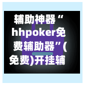 辅助神器“ hhpoker免费辅助器”(免费)开挂辅助教学(最新辅助开挂教程)-第3张图片