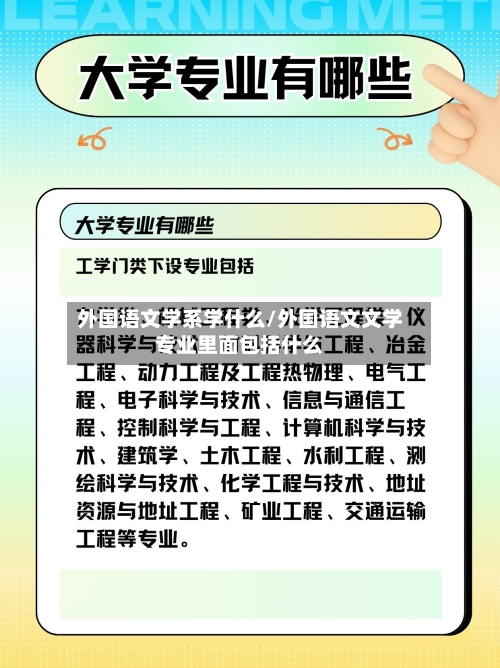 外国语文学系学什么/外国语文文学专业里面包括什么